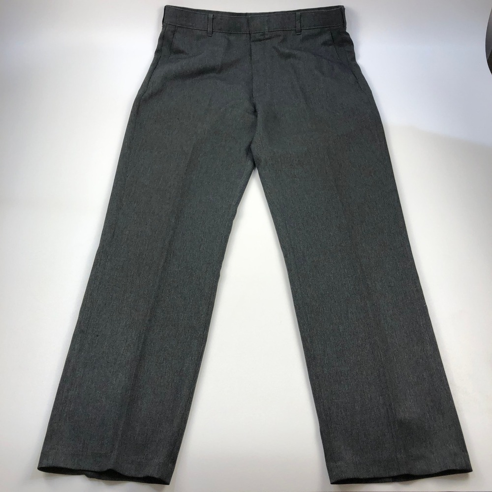 Vtg Levi's Action Slacks Mens 36x32 Heathered Gray Straight Leg Made in USA EUC